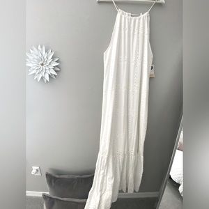 White maxi dress. New with tags.